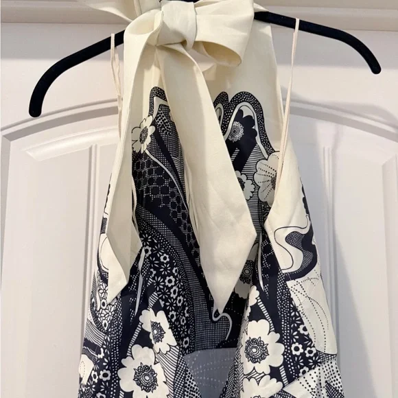 Alemais Navy and White Midi Dress - Picture 7 of 7